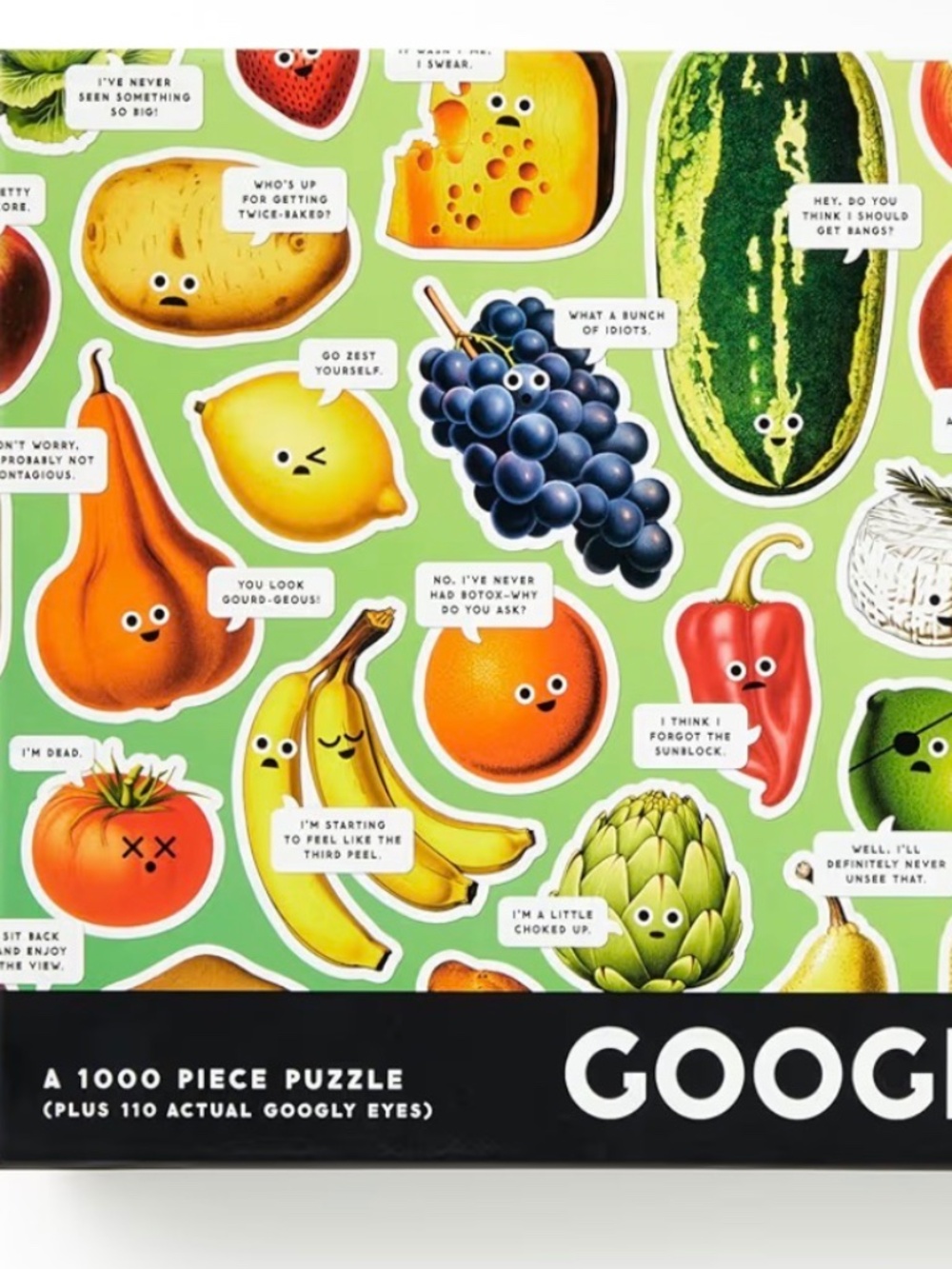 Googly Food - Funny 1000 piece Puzzle Brand New - Brass Monkey